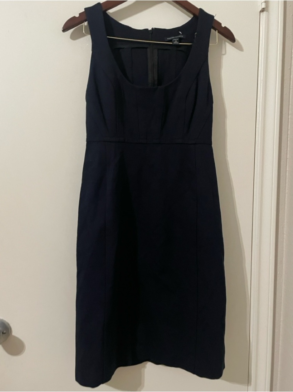 NWOT Banana Republic Navy Double Knit Sheath Dress - Size 0